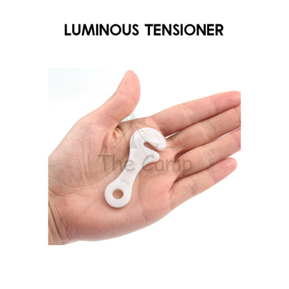 Camping Glow In The Dark Rope Tensioner String Guard Luminous Fluorescent Hanging Warning Safety Light Peg Nail Tent