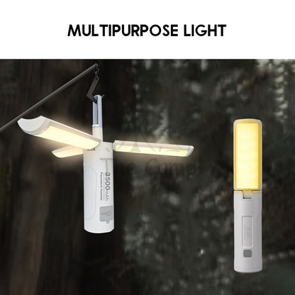 M26 Foldable Light with Torch Camping Outdoor Hanging LED Lantern Atmosphere Lamp Hiking High Brightness Flashlights