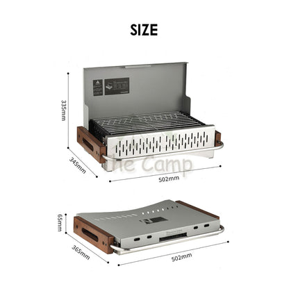Naturehike BBQ Grill Portable Folding Enamel Coating Charcoal Grills Stove Barbecue Tabletop CNK2300CJ010