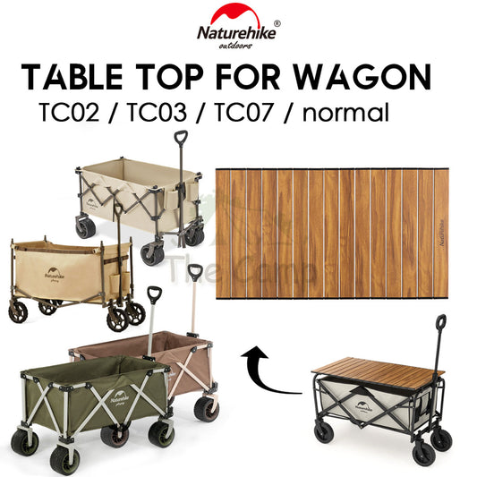 Naturehike Wagon Trolley Table Top Aluminum Alloy Wood Grain Design For TC02 TC03 TC07 Normal Camping