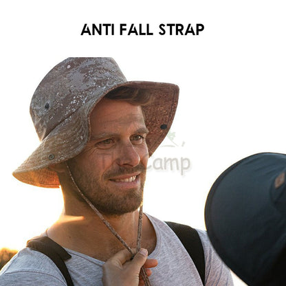 Naturehike Camo Fisherman Hat Unisex Men Women Camping Outdoors Folding Shawl Breathable Cap Hats FS532