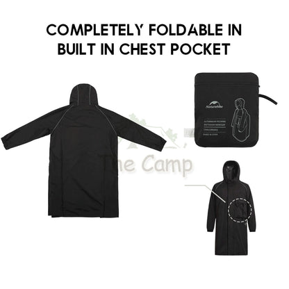 Naturehike Reflective Raincoat Outdoor Camping Rain Coat CNH23RG002