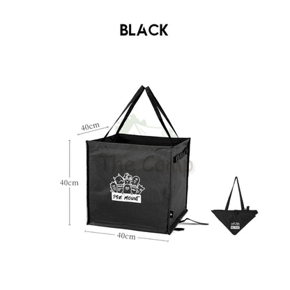 Foldable Standing Bag 64L Large Outdoor Camping Rubbish Garbage Rack Laundry Bags Black Folding Compact Size Garbage