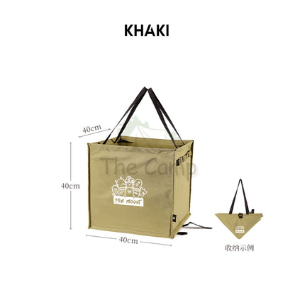 Foldable Standing Bag 64L Large Outdoor Camping Rubbish Garbage Rack Laundry Bags Black Folding Compact Size Garbage