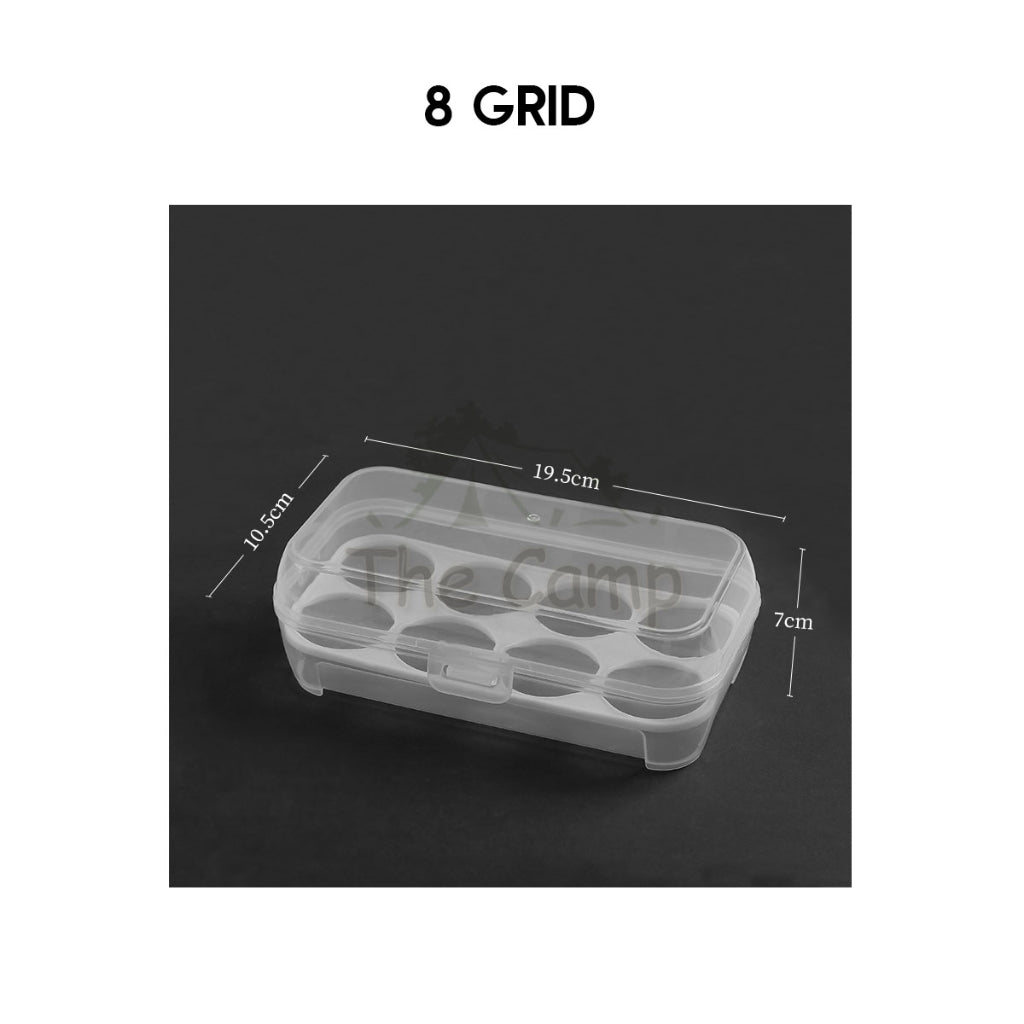 Portable Egg Storage Box Stackable Outdoor Camping Heavy duty 4 6 8 15 Grid Eggs Case Tray Holder Container Kotak Telur