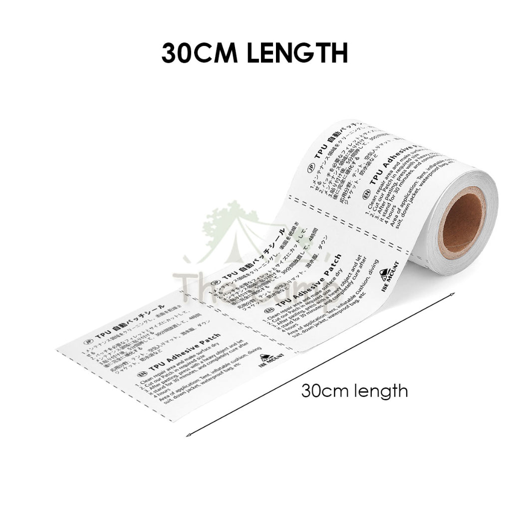 DIY Repair TPU Tape Export Thick Quality Pembaiki Tent Tarp Flysheet Patch Pool Kolam Bocor Air Bed Camping