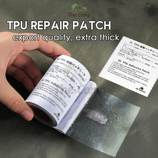 DIY Repair TPU Tape Export Thick Quality Pembaiki Tent Tarp Flysheet Patch Pool Kolam Bocor Air Bed Camping