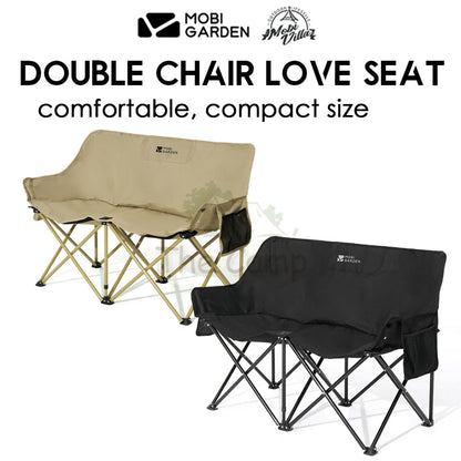 Mobi Garden Foldable Double Chair Love Seat Camping Moon Chair Folding Hiking Tent Nail Peg Flysheet Table NX22665051