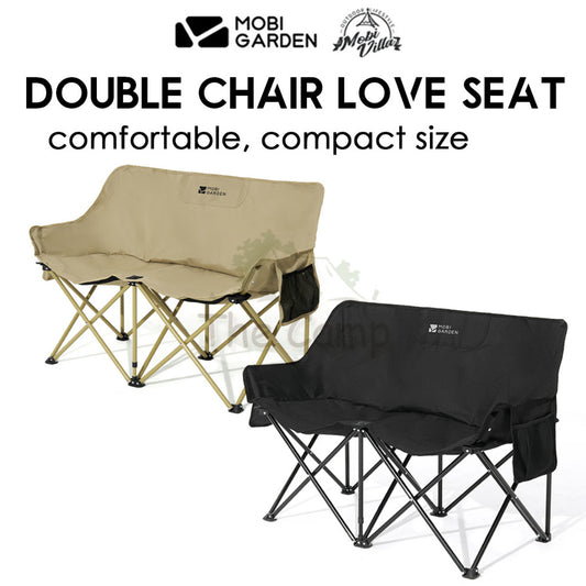 Mobi Garden Foldable Double Chair Love Seat Camping Moon Chair Folding Hiking Tent Nail Peg Flysheet Table NX22665051