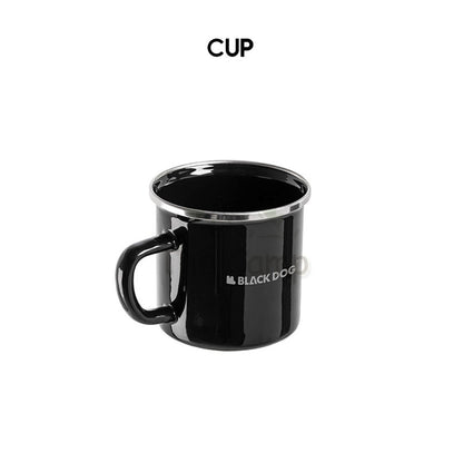Blackdog Camping Tableware Cup Bowl Plate Sierra Cup Enamel Stainless Steel Aluminium Cookware Cup Set Equipment Utensil