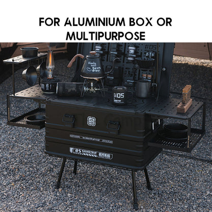 Shinetrip Stool Table for Aluminium Box Set Expandable IGT Storage Box 44L 72L Tactical Case Stool Table Outdoor Camping