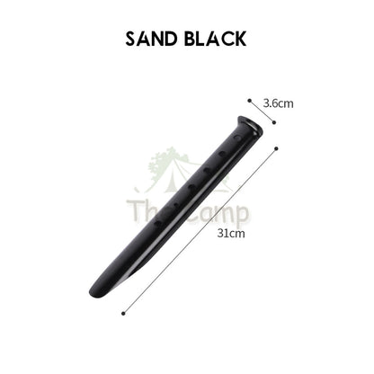 Aluminium Alloy Tent Peg 18cm 23cm with Rope Sand Hexagon Ultralight Stake Camping Sand Flysheet Nail Tarp Awning Beach