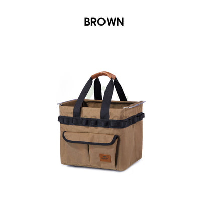 Naturehike Oxford Cloth Storage Bag 20L Basket Steel Frame Camping Outdoor Tarp Nail Peg Table Chair Rope Tent NH22SNX02