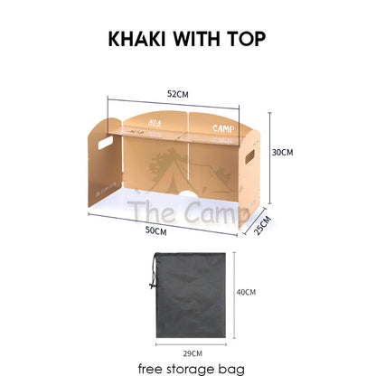 Foldable Outdoor Windshield 3 4 Fold Top Stove Windscreen Wind Sheild Portable Camping Cooking Cookware Pot Grill Pan