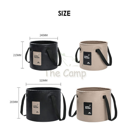 Shinetrip 10L 20L Foldable Water Round Bucket Outdoor Camping Folding Picnic Washbasin Portable Water Storage Container