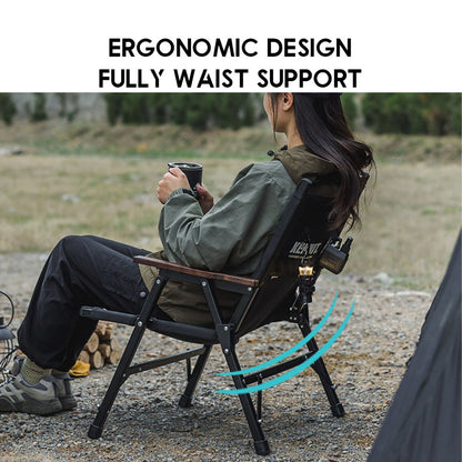 Shinetrip 05 Series Detachable Kermit Chair Tactical Back Support Heavy Duty Outdoor Camping Portable Black Khaki