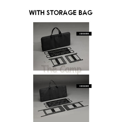 Blackdog Premium Metal Shelf Foldable Storage Rack Folding Rack Matte Black Engraving Small Large BD-ZWJ001