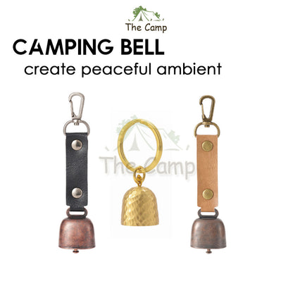 Outdoor Camping Hanging Bell Ornaments Wind Chime Peaceful Ambient Ring Hook Atmosphere Decoration Keychain