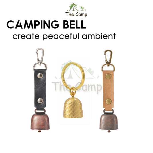Outdoor Camping Hanging Bell Ornaments Wind Chime Peaceful Ambient Ring Hook Atmosphere Decoration Keychain