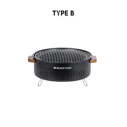 Blackdog Round Charcoal BBQ Grill Fire Pit Stove Outdoor Camping Folding Foldable Barbecue Firepit CBD2450CF010