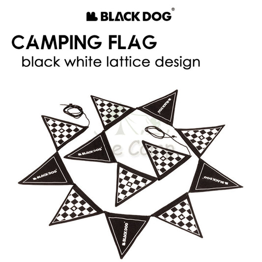 Blackdog Camping Atmosphere Flag Lattice Design Portable Birthday Party Picnic Tent Decorative 12 Flag 4M BD-QZ002