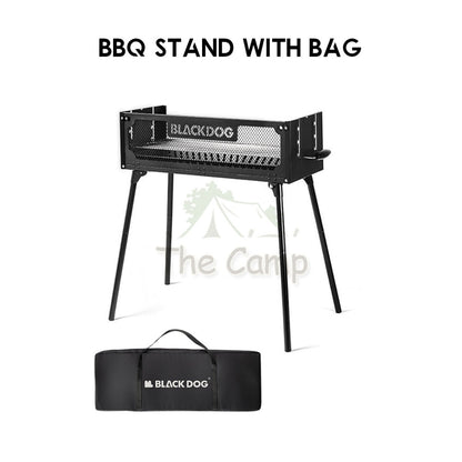 Blackdog Portable Camping BBQ Grill Rack Stand Outdoor Folding Charcoal Stove Firepower Adjustable Iron Oven BD-SKL003