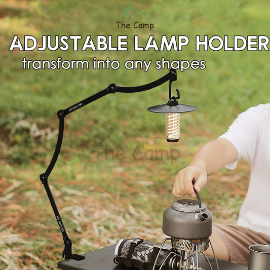 Adjustable Lamp Holder Foldable Folding Latern Pole Hanger Rod Lantern LED Stand Outdoor Camping Table Hanging Light