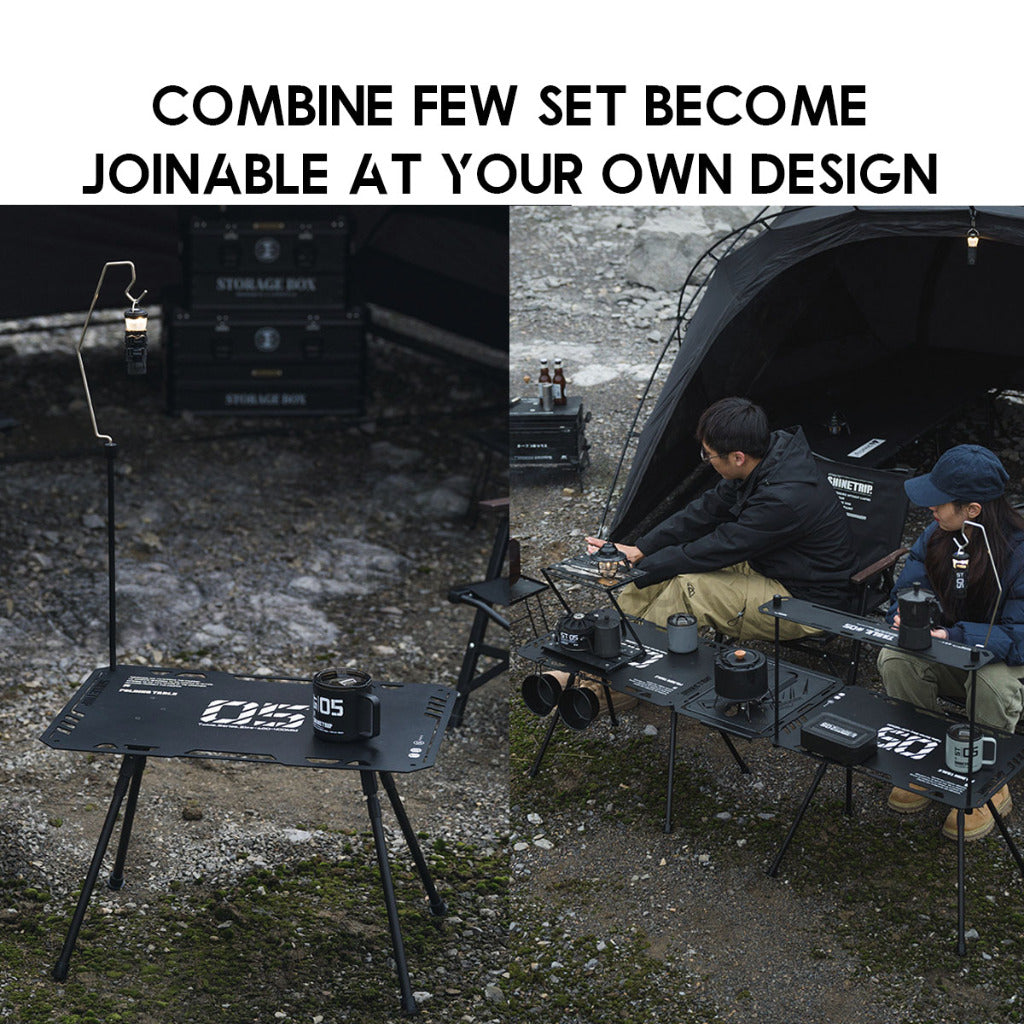 Shinetrip Adjustable Height Tactical Table Joinable Aluminum Alloy IGT Plate Stove Panel Tray Soto Stove