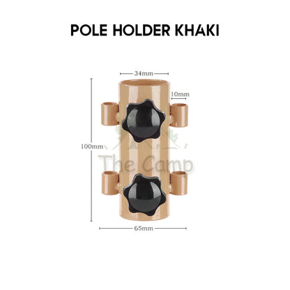 Pole Holder Awning Tarp Flysheet Peg 30cm 40cm 20cm 35cm Rod Outdoor Camping Pemegang Tiang Support Stand