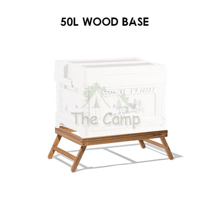 Naturehike Camping Folding Storage Box 25L 50L 50L+10L Stackable with Table Top Wood Base Outdoor Tent Bag CNH22SN019