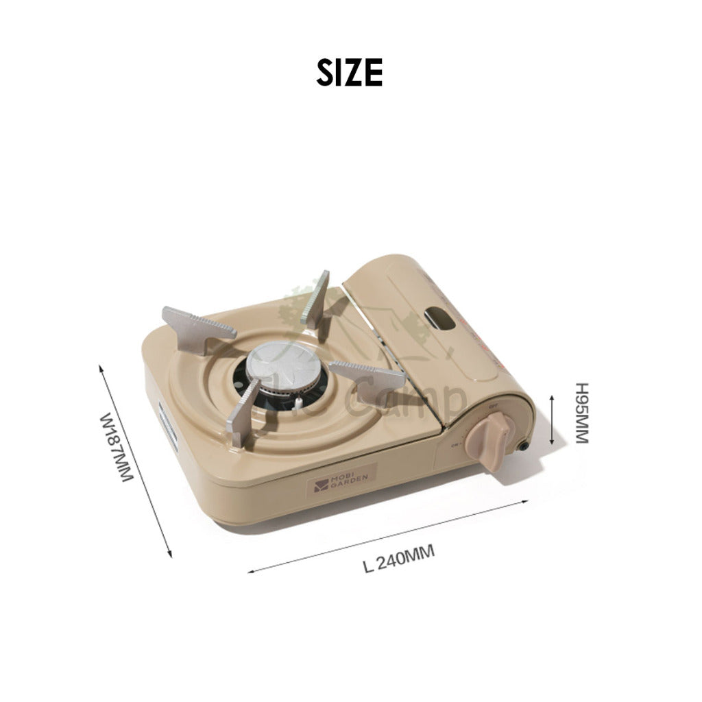 Mobi Garden Mini Cassette Gas Stove 2.2KW Portable Cartridge Burner Furnace Outdoor Camping Picnic Cookware NX23687003