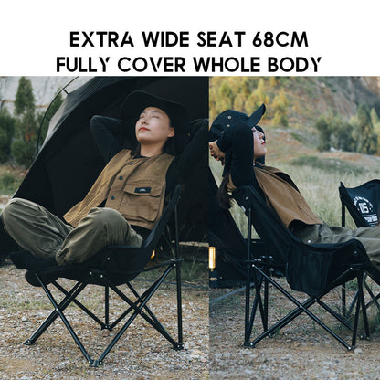 Shinetrip 05 Series Foldable Chair Folding Back Support Heavy Duty Outdoor Camping Portable Black Khaki