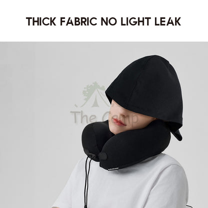 Blackdog Travel Pillow With Hood Eye Mask Camping Outdoor Snail U Shaped Pillow Memory Foam Travelling CBD2300WS011