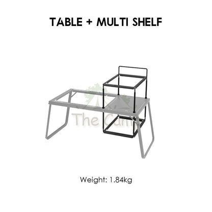 Shinetrip IGT Combination Table Module Outdoor Camping Plate Dish Rack Soto Stove Lamp Pole Spider Star Panel Tea Tray