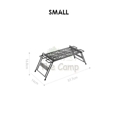 Blackdog Premium Metal Shelf Foldable Storage Rack Folding Rack Matte Black Engraving Small Large BD-ZWJ001