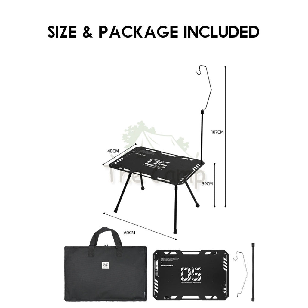 Shinetrip Adjustable Height Tactical Table Joinable Aluminum Alloy IGT Plate Stove Panel Tray Soto Stove