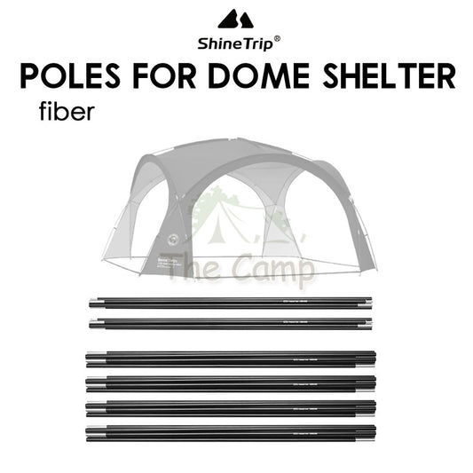 Shinetrip Dome Shelter Pole Accessories Fiber Top Pole or Side Pole