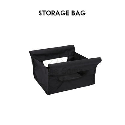 Outdoor Camping Adjustable Aluminium Folding Cooler Box Stand Screw Clip Type Solid Wood Ice Bucket Storage Bag Rack