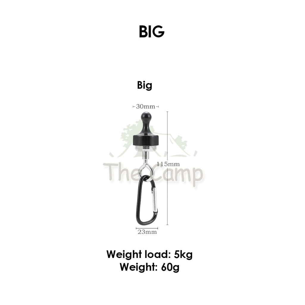 Magnetic Clip for Flysheet or Tent Magnet Clip Hanger Free Carabiner Pole Tarp Hook Lamp Light Camping Hanging