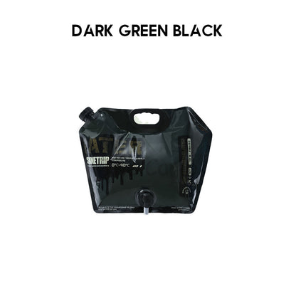 Shinetrip Foldable Water Bag Bucket 8L Food Grade PE Black Khaki Camping Outdoor Picnic Water Tank