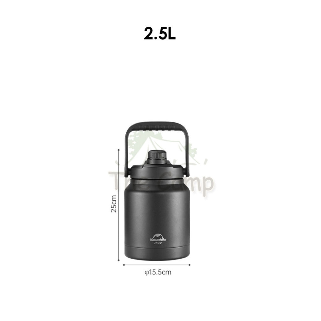 Naturehike Thermos Bottle 2.5L 3.8L UltraLight Portable Outdoor Camping Travel Stainless Steel 304 Pot Jug NH22SJ001