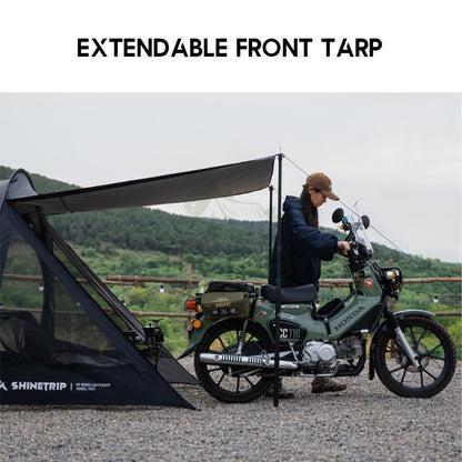 Shinetrip 05 Series Tunnel Tent 1 Room 1 Living Hall Extendable Tarp Camping Outdoor Tactical Black Khaki Army Green