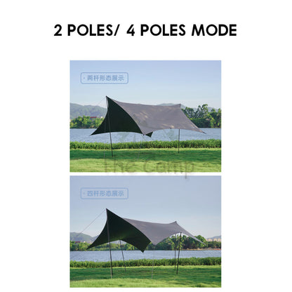 Vidalido Twilight Butterfly Tarp Waterproof UPF12500+  TI Silver Coating Limited Edition Outdoor Camping