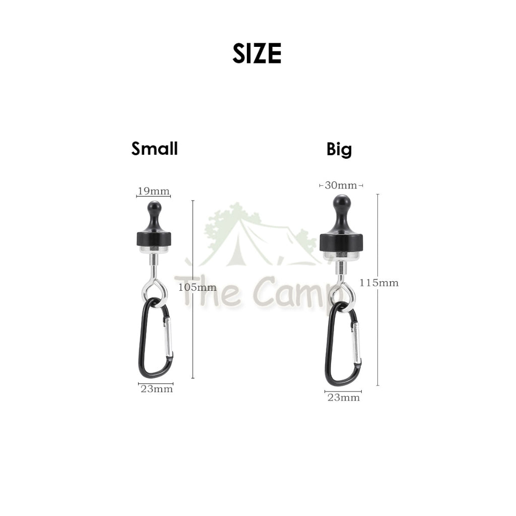 Magnetic Clip for Flysheet or Tent Magnet Clip Hanger Free Carabiner Pole Tarp Hook Lamp Light Camping Hanging