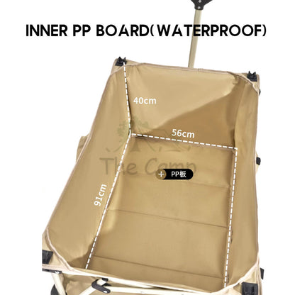 Mobi Garden X200 Trolley Wagon Cart 200L 10cm Thick Wheel 7 Inch Camping Portable Table Top NX23689007