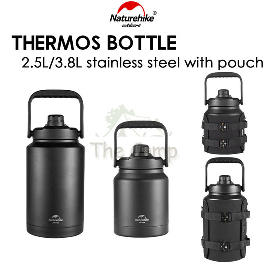 Naturehike Thermos Bottle 2.5L 3.8L UltraLight Portable Outdoor Camping Travel Stainless Steel 304 Pot Jug NH22SJ001