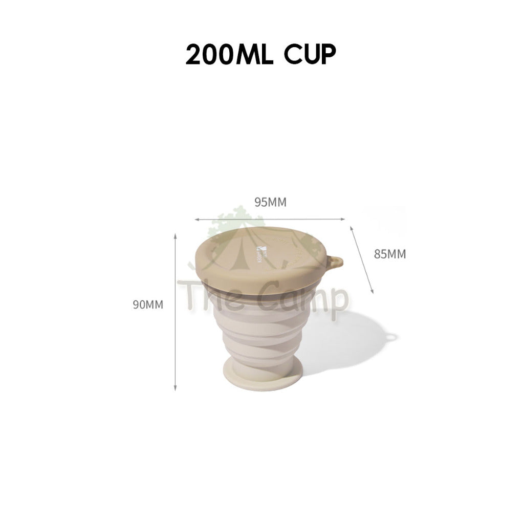 Mobi Garden Foldable Silicone Kettle Cup Outdoor Camping Portable Stainless Steel Teapot Retractable Water NX23666015