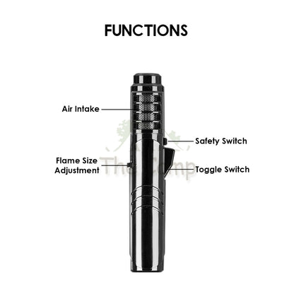 Blackdog Torch Lighter Adjustable Flame Outdoor Camping Jet Fire Pen Blowtorch Solder Refillable Refill CBD2450PJ011