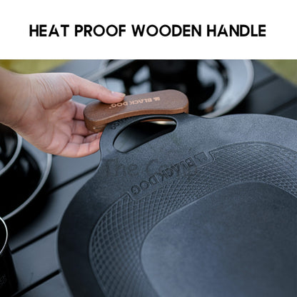 Blackdog BBQ Grill Pan Non Stick Coating Outdoor Camping Korean Style Design Wok Frying Cooking Cookware CBD2300CW011