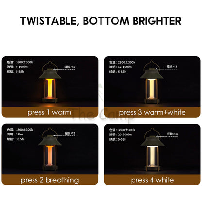 Naturehike Retro Pavilion Camping Light 4000 mAh Outdoor Lantern Lamp Lighting IPX4 Waterproof ShanTing CNK2300DQ013